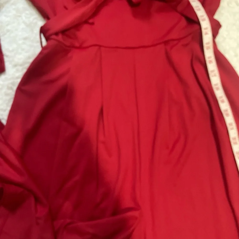 HALARA Deep Red V-Neck Jumpsuit